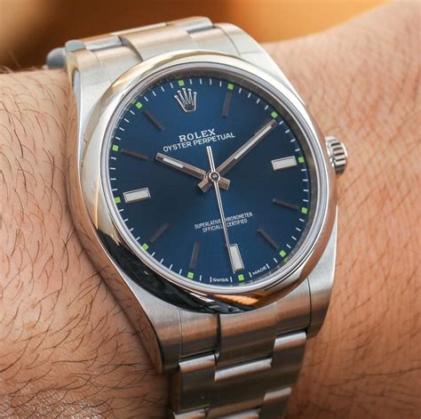 rolex oyster perpetual 39mm blue dial review|Rolex Oyster Perpetual blue dial.